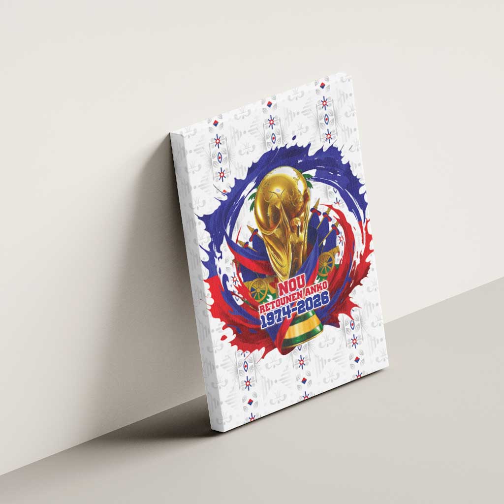 Haiti Grenadye Alaso Canvas Wall Art White Nou Retounen Anko 1974-2026 - African Pride