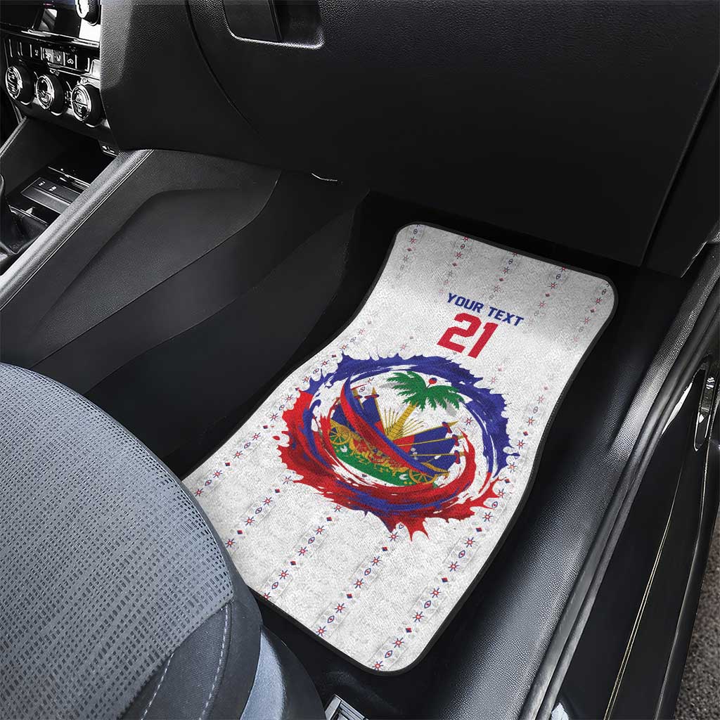 Custom Haiti Grenadye Alaso Car Mats White Nou Retounen Anko 1974-2026 - African Pride