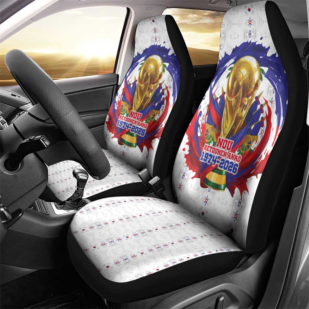 Haiti Grenadye Alaso Car Seat Cover White Nou Retounen Anko 1974-2026 - African Pride