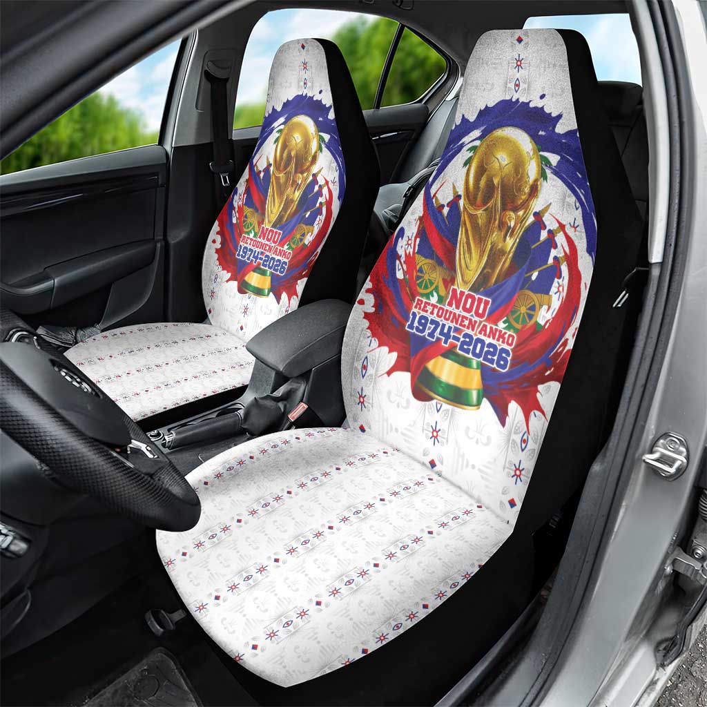Haiti Grenadye Alaso Car Seat Cover White Nou Retounen Anko 1974-2026 - African Pride