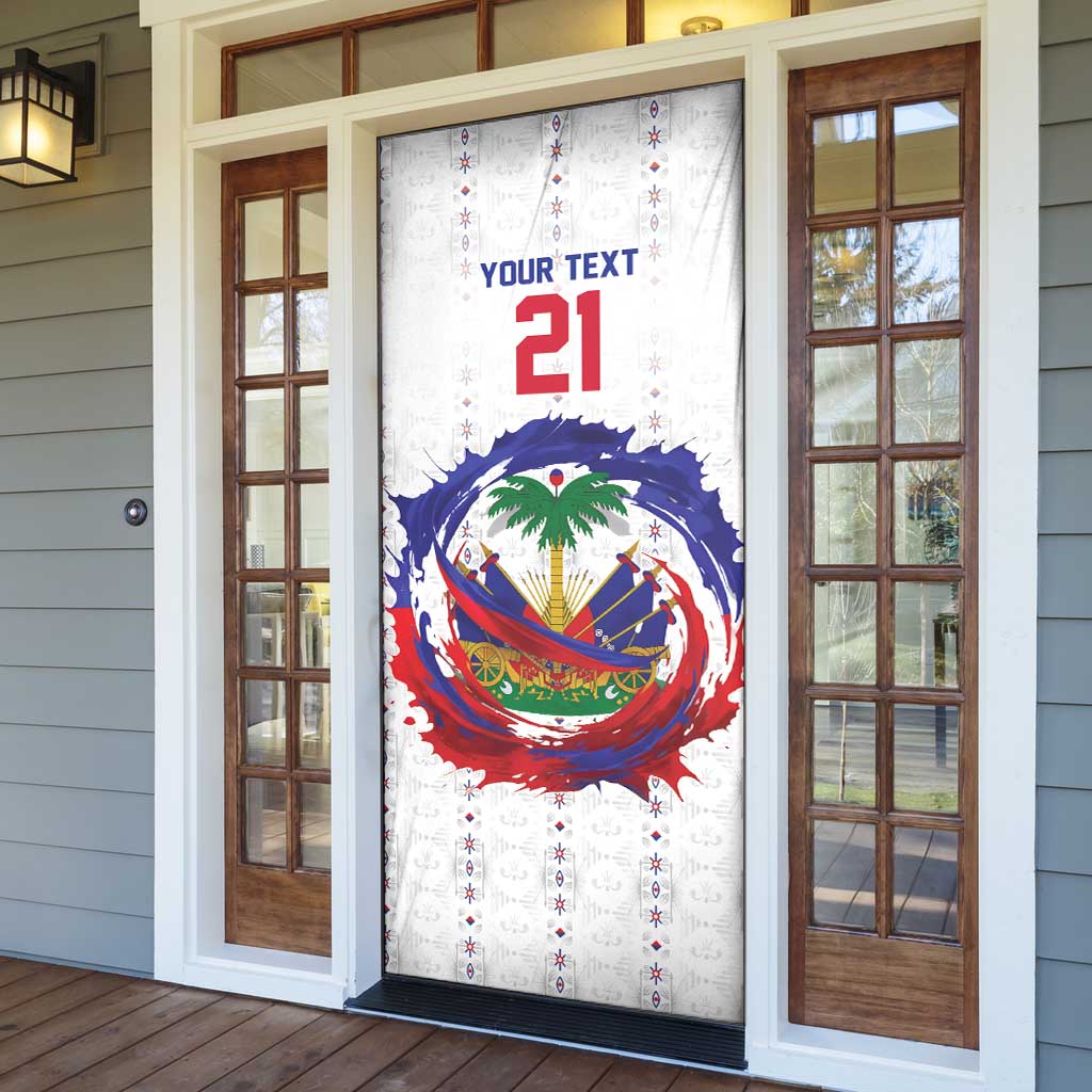 Custom Haiti Grenadye Alaso Door Cover White Nou Retounen Anko 1974-2026 - African Pride