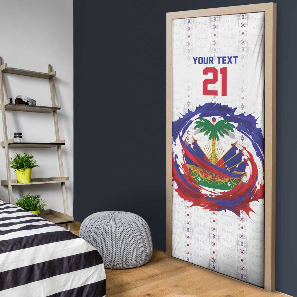 Custom Haiti Grenadye Alaso Door Cover White Nou Retounen Anko 1974-2026 - African Pride