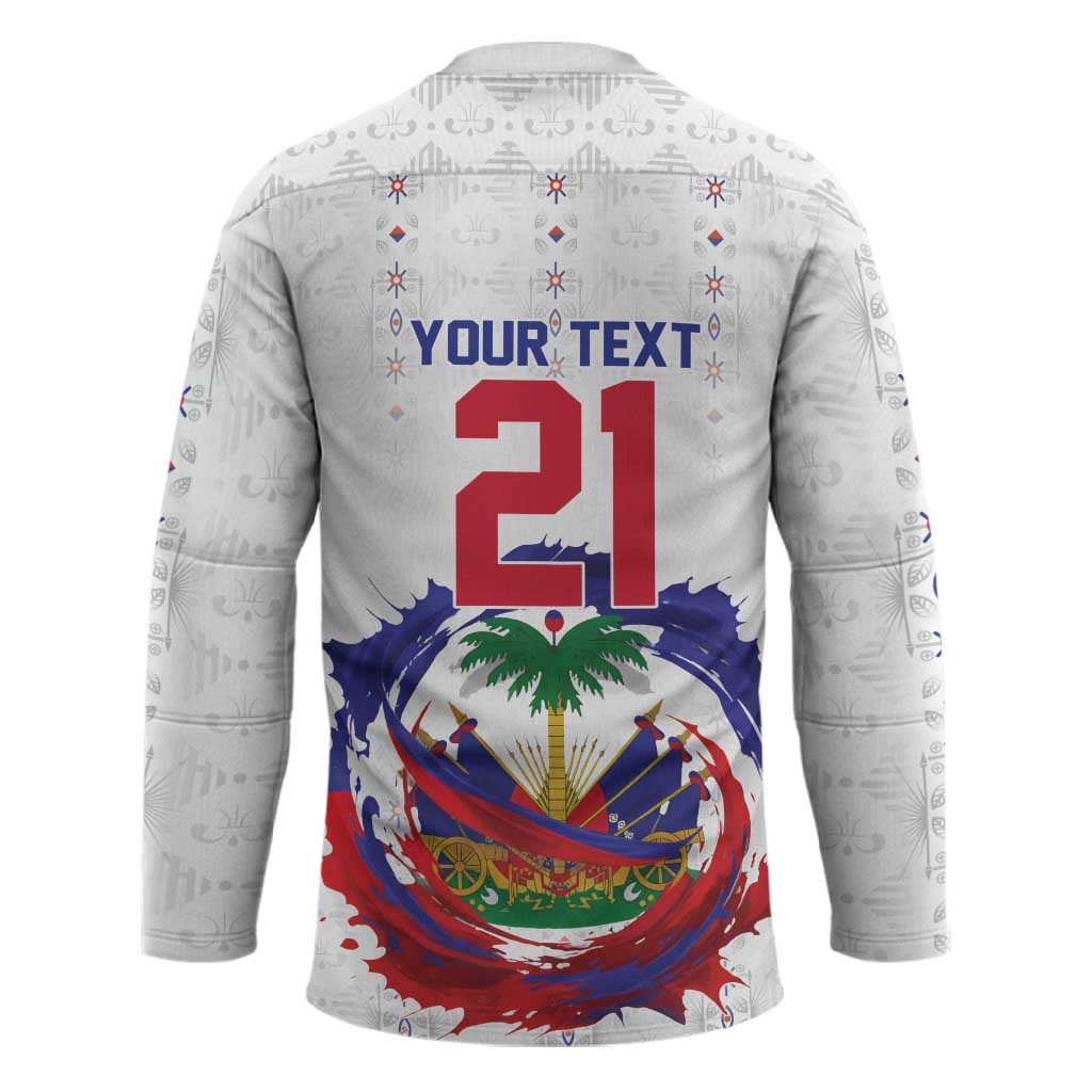 Custom Haiti Grenadye Alaso Hockey Jersey White Nou Retounen Anko 1974-2026 - African Pride