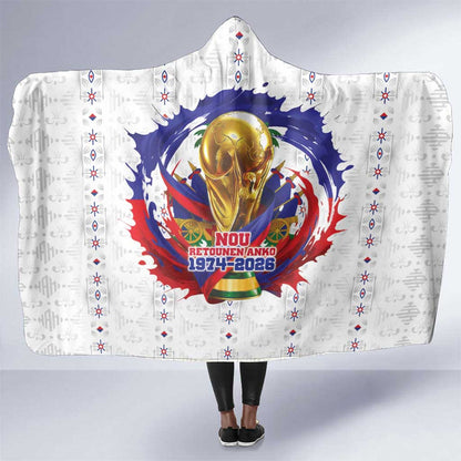 Haiti Grenadye Alaso Hooded Blanket White Nou Retounen Anko 1974-2026 - African Pride