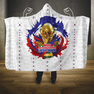 Haiti Grenadye Alaso Hooded Blanket White Nou Retounen Anko 1974-2026 - African Pride