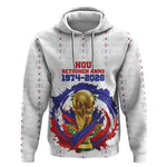 Custom Haiti Grenadye Alaso Hoodie White Nou Retounen Anko 1974-2026 - African Pride