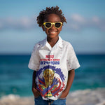Custom Haiti Grenadye Alaso Kid Hawaiian Shirt White Nou Retounen Anko 1974-2026 - African Pride