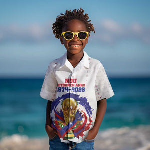 Custom Haiti Grenadye Alaso Kid Hawaiian Shirt White Nou Retounen Anko 1974-2026 - African Pride