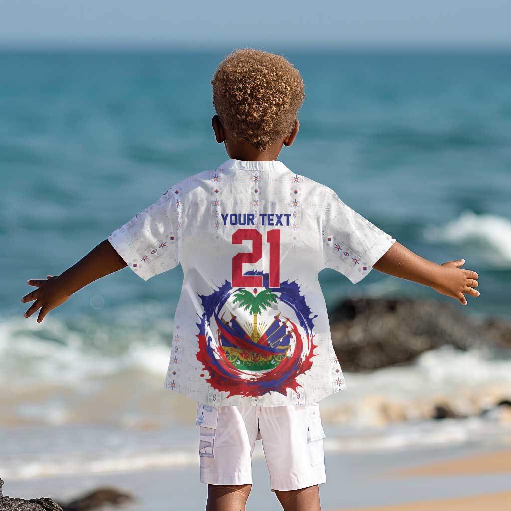 Custom Haiti Grenadye Alaso Kid Hawaiian Shirt White Nou Retounen Anko 1974-2026 - African Pride