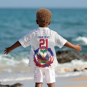 Custom Haiti Grenadye Alaso Kid Hawaiian Shirt White Nou Retounen Anko 1974-2026 - African Pride