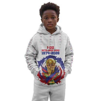 Custom Haiti Grenadye Alaso Kid Hoodie White Nou Retounen Anko 1974-2026 - African Pride