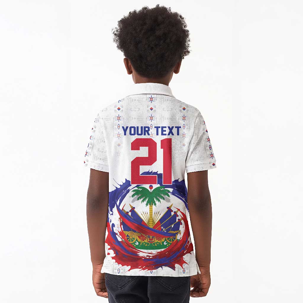 Custom Haiti Grenadye Alaso Kid Polo Shirt White Nou Retounen Anko 1974-2026 - African Pride