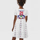 Custom Haiti Grenadye Alaso Kid Short Sleeve Dress White Nou Retounen Anko 1974-2026 - African Pride