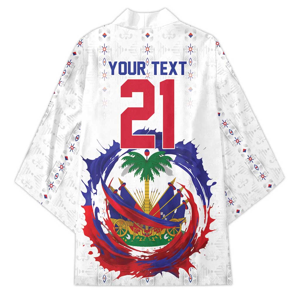 Custom Haiti Grenadye Alaso Kimono White Nou Retounen Anko 1974-2026 - African Pride