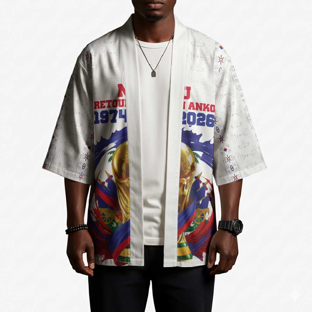 Custom Haiti Grenadye Alaso Kimono White Nou Retounen Anko 1974-2026 - African Pride