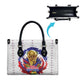 Haiti Grenadye Alaso Leather Bag White Nou Retounen Anko 1974-2026 - African Pride