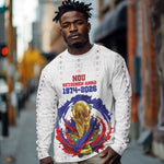 Custom Haiti Grenadye Alaso Long Sleeve Shirt White Nou Retounen Anko 1974-2026 - African Pride