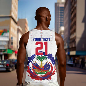Custom Haiti Grenadye Alaso Men Tank Top White Nou Retounen Anko 1974-2026 - African Pride