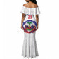 Custom Haiti Grenadye Alaso Mermaid Dress White Nou Retounen Anko 1974-2026 - African Pride