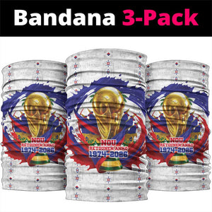 Haiti Grenadye Alaso Neck Gaiter White Nou Retounen Anko 1974-2026 - African Pride