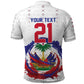 Custom Haiti Grenadye Alaso Polo Shirt White Nou Retounen Anko 1974-2026 - African Pride