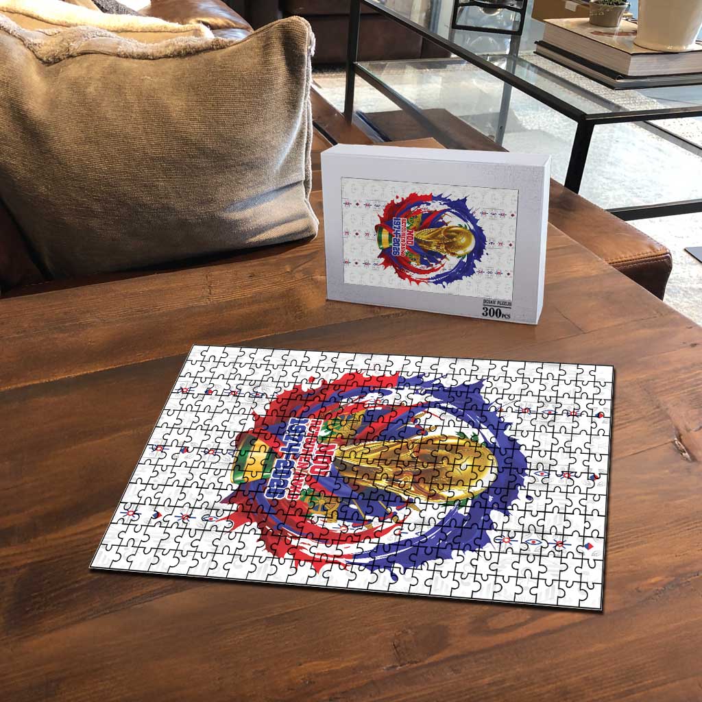 Haiti Grenadye Alaso Puzzle White Nou Retounen Anko 1974-2026 - African Pride