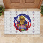 Haiti Grenadye Alaso Rubber Doormat White Nou Retounen Anko 1974-2026 - African Pride