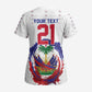 Custom Haiti Grenadye Alaso Scrub Top White Nou Retounen Anko 1974-2026 - African Pride
