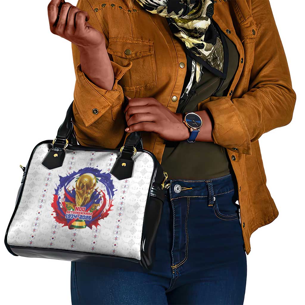 Haiti Grenadye Alaso Shoulder Handbag White Nou Retounen Anko 1974-2026 - African Pride