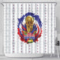 Haiti Grenadye Alaso Shower Curtain White Nou Retounen Anko 1974-2026 - African Pride
