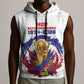 Custom Haiti Grenadye Alaso Sleeveless Hoodie White Nou Retounen Anko 1974-2026 - African Pride