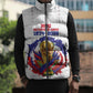 Custom Haiti Grenadye Alaso Sleeveless Puffer Jacket White Nou Retounen Anko 1974-2026 - African Pride