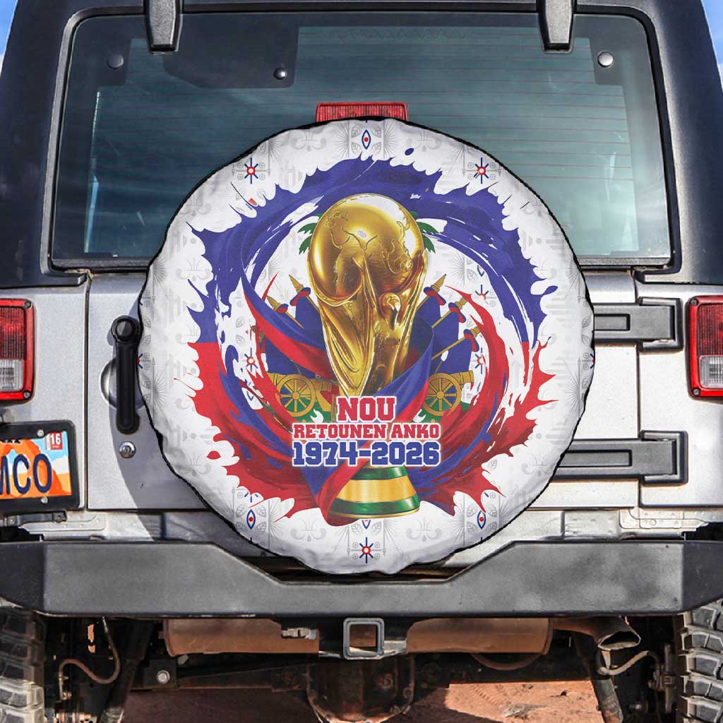 Haiti Grenadye Alaso Spare Tire Cover White Nou Retounen Anko 1974-2026 - African Pride