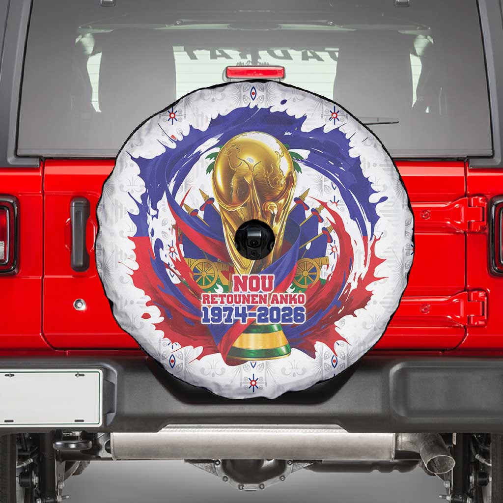 Haiti Grenadye Alaso Spare Tire Cover White Nou Retounen Anko 1974-2026 - African Pride