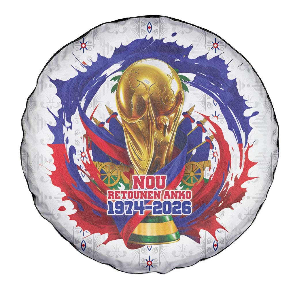 Haiti Grenadye Alaso Spare Tire Cover White Nou Retounen Anko 1974-2026 - African Pride