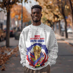 Custom Haiti Grenadye Alaso Sweatshirt White Nou Retounen Anko 1974-2026 - African Pride