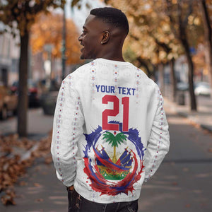 Custom Haiti Grenadye Alaso Sweatshirt White Nou Retounen Anko 1974-2026 - African Pride
