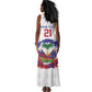 Custom Haiti Grenadye Alaso Tank Maxi Dress White Nou Retounen Anko 1974-2026 - African Pride