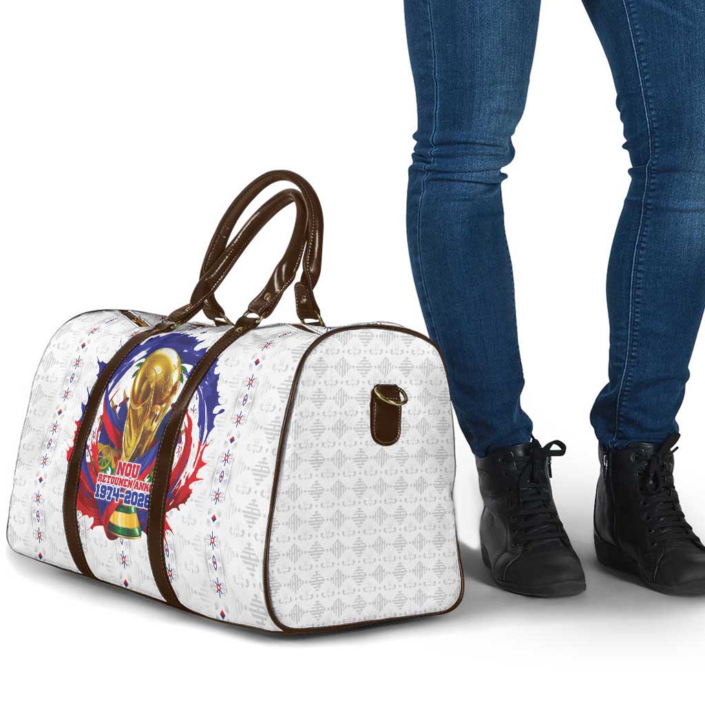 Haiti Grenadye Alaso Travel Bag White Nou Retounen Anko 1974-2026 - African Pride