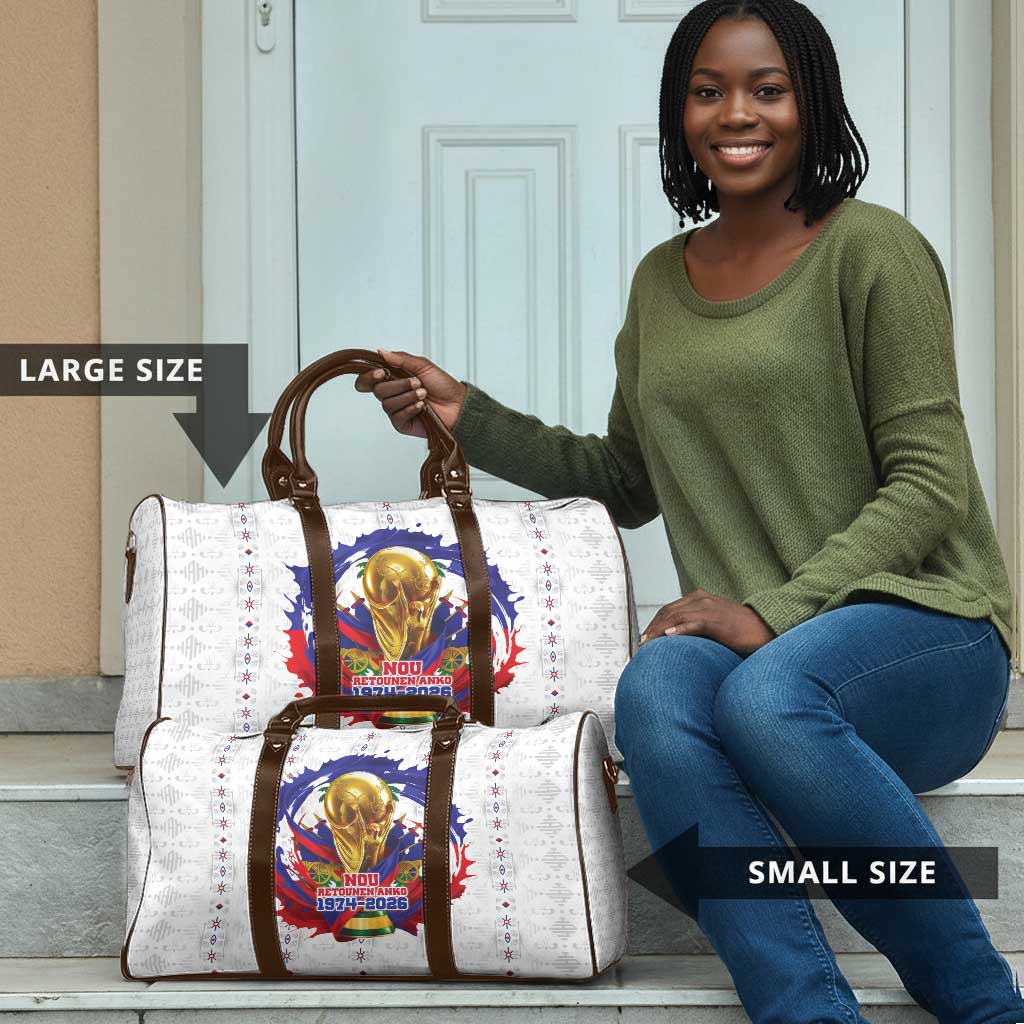 Haiti Grenadye Alaso Travel Bag White Nou Retounen Anko 1974-2026 - African Pride
