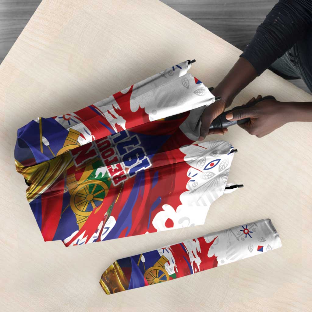 Haiti Grenadye Alaso Umbrella White Nou Retounen Anko 1974-2026 - African Pride
