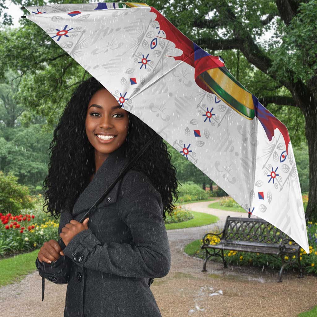 Haiti Grenadye Alaso Umbrella White Nou Retounen Anko 1974-2026 - African Pride