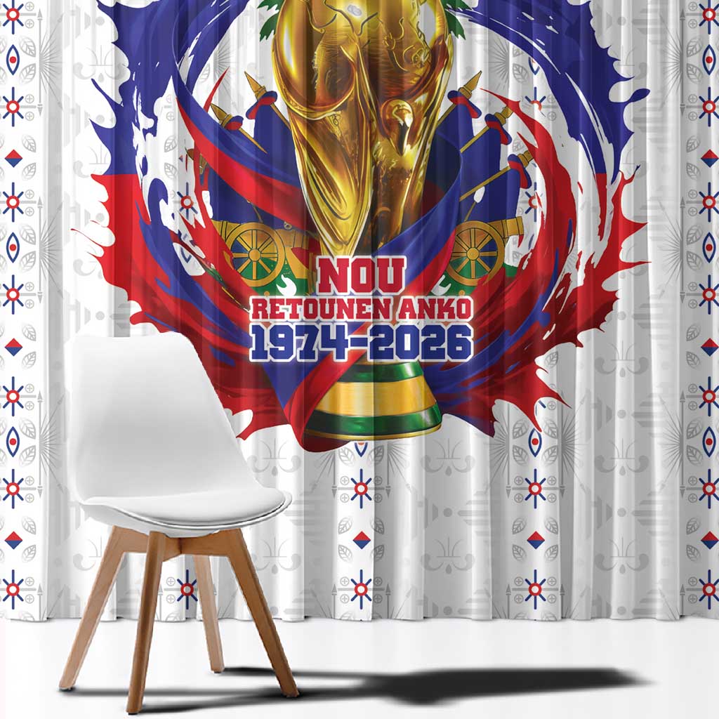 Haiti Grenadye Alaso Window Curtain White Nou Retounen Anko 1974-2026 - African Pride