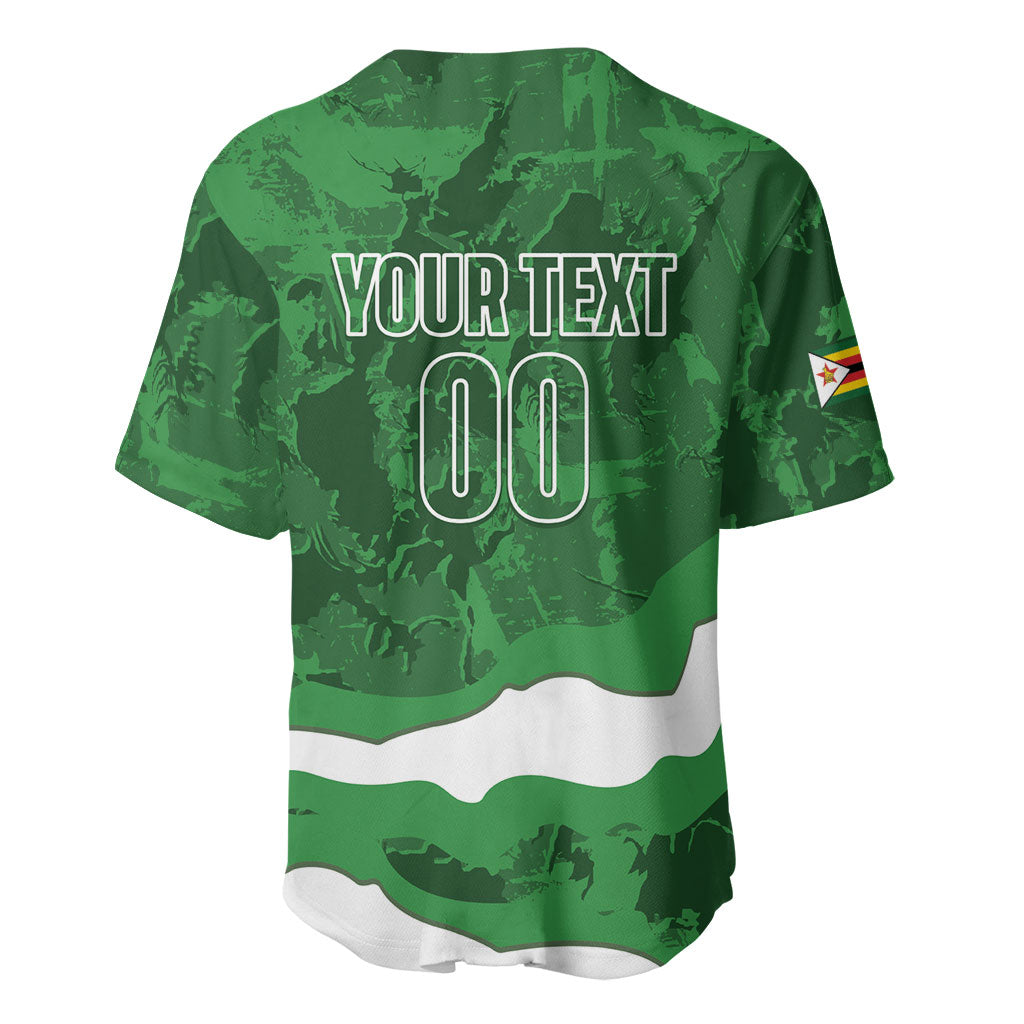 Custom Zimbabwe Rugby 2026 Baseball Jersey Go Sables Sporty Grunge Style