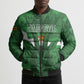 Custom Zimbabwe Rugby 2026 Bomber Puffer Jacket Go Sables Sporty Grunge Style
