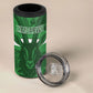 Custom Zimbabwe Rugby 2026 4 in 1 Can Cooler Tumbler Go Sables Sporty Grunge Style