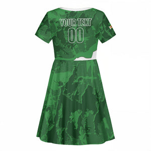 Custom Zimbabwe Rugby 2026 Kid Short Sleeve Dress Go Sables Sporty Grunge Style