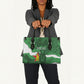 Custom Zimbabwe Rugby 2026 Leather Bag Go Sables Sporty Grunge Style
