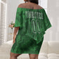 Custom Zimbabwe Rugby 2026 Off Shoulder Short Dress Go Sables Sporty Grunge Style