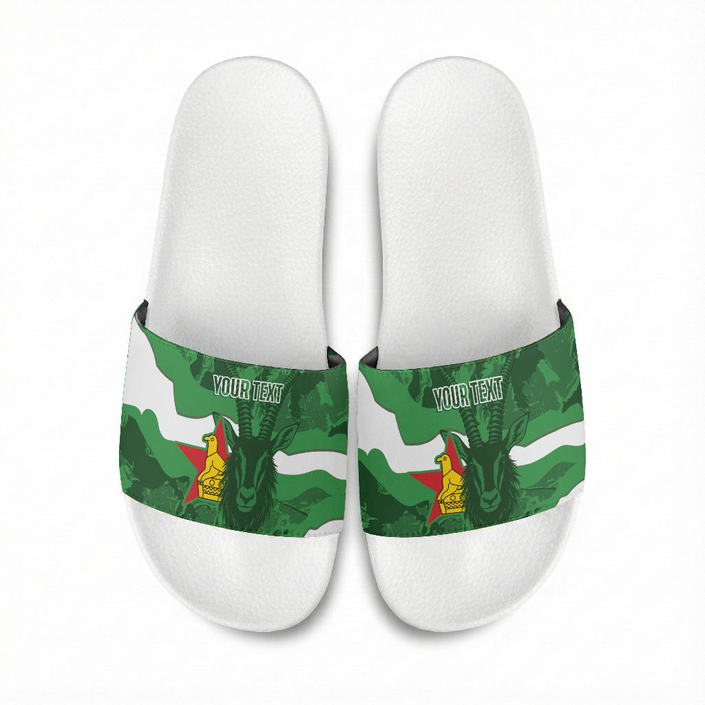 Custom Zimbabwe Rugby 2026 Slide Sandals Go Sables Sporty Grunge Style
